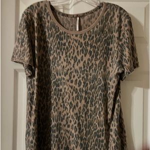 Free People top- Leopard